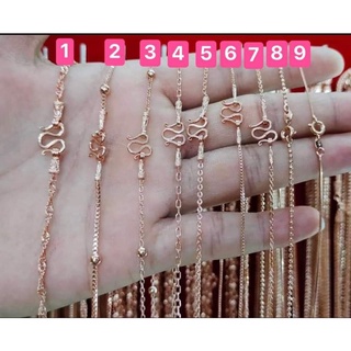 #สร้อยคอนาคคละแบบไม่ลอกยาว18"