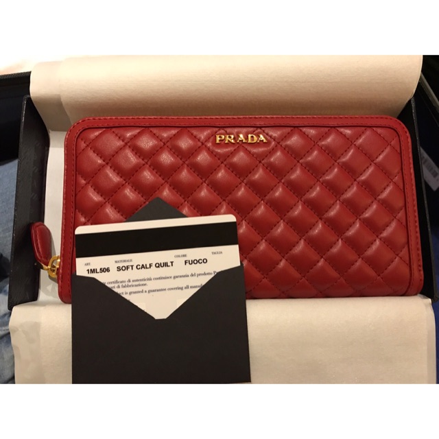 New Prada Wallet ของแท้ 💯% พร้อมส่ง