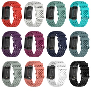 Capa สายนาฬิกาข้อมือซิลิโคน แบบนิ่ม สําหรับ Fitbit-Charge 5 Sport Watch