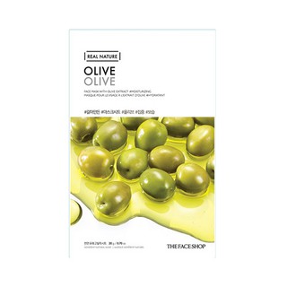 THE FACE SHOP REAL NATURE OLIVE FACE MASK