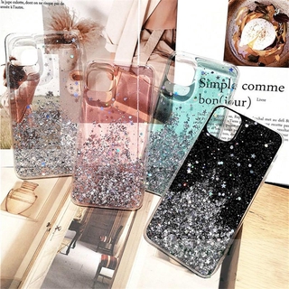 Clear Case Samsung A6 J8 A9 A9S A7 A8 2018 A01 A41 A31 M31 M21 M30S J2 J7 Prime A11 M11 Shine Star Glitter Bling Sequins Cover