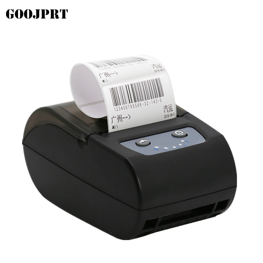Portable 58mm Thermal Bluetooth Label Printer Barcod printer receipt