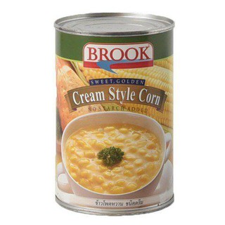 Brook Cream Style Corn 425g บรูคครีมสไตล์ข้าวโพด 425 กรัม