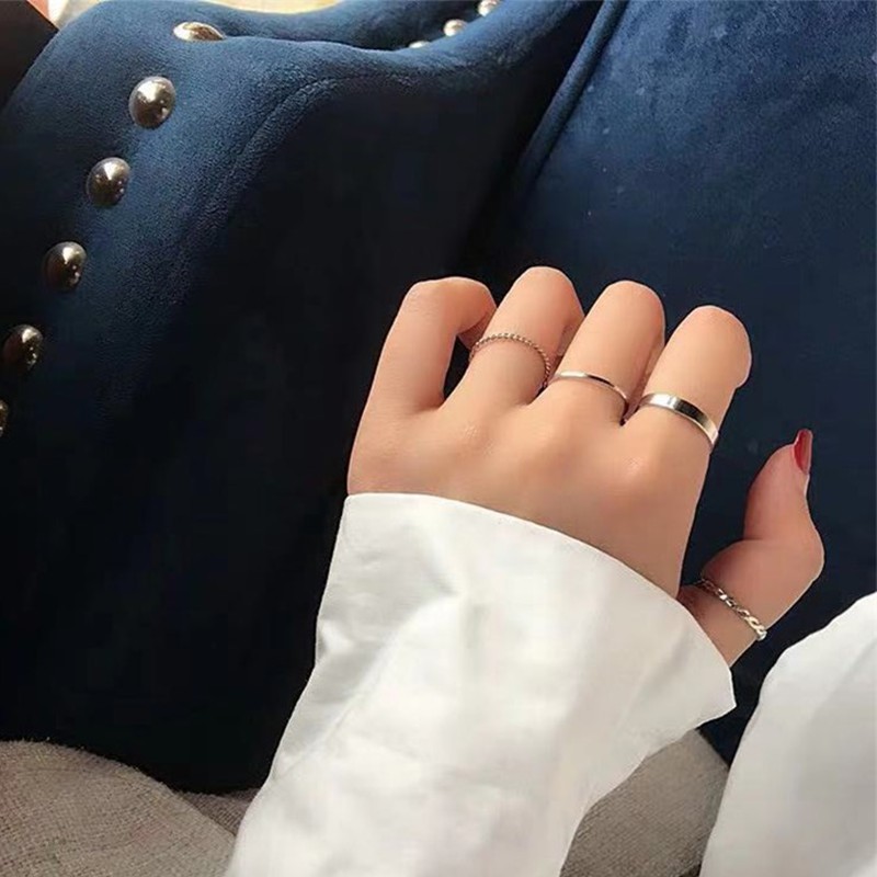 พร้อมส่ง แหวนหาง แบบเรียบง่าย สไตล์ญี่ปุ่น เกาหลี ย้อนยุค สวยงาม เครื่องประดับ สําหรับผู้หญิง