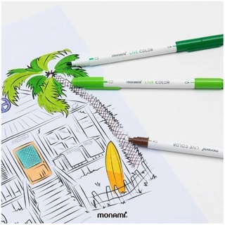 Monami ปากกาสีน้ำ รุ่น Live Color ชุด 10 สี และ 36 สี