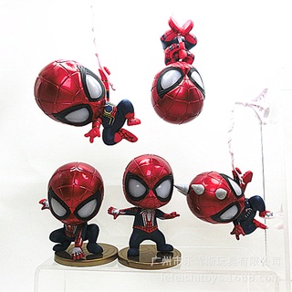 ตุ๊กตาฟิกเกอร์ Spider-Man Q version Amazing Spider-Man แฮนด์เมด สําหรับตกแต่งเค้กรถยนต์