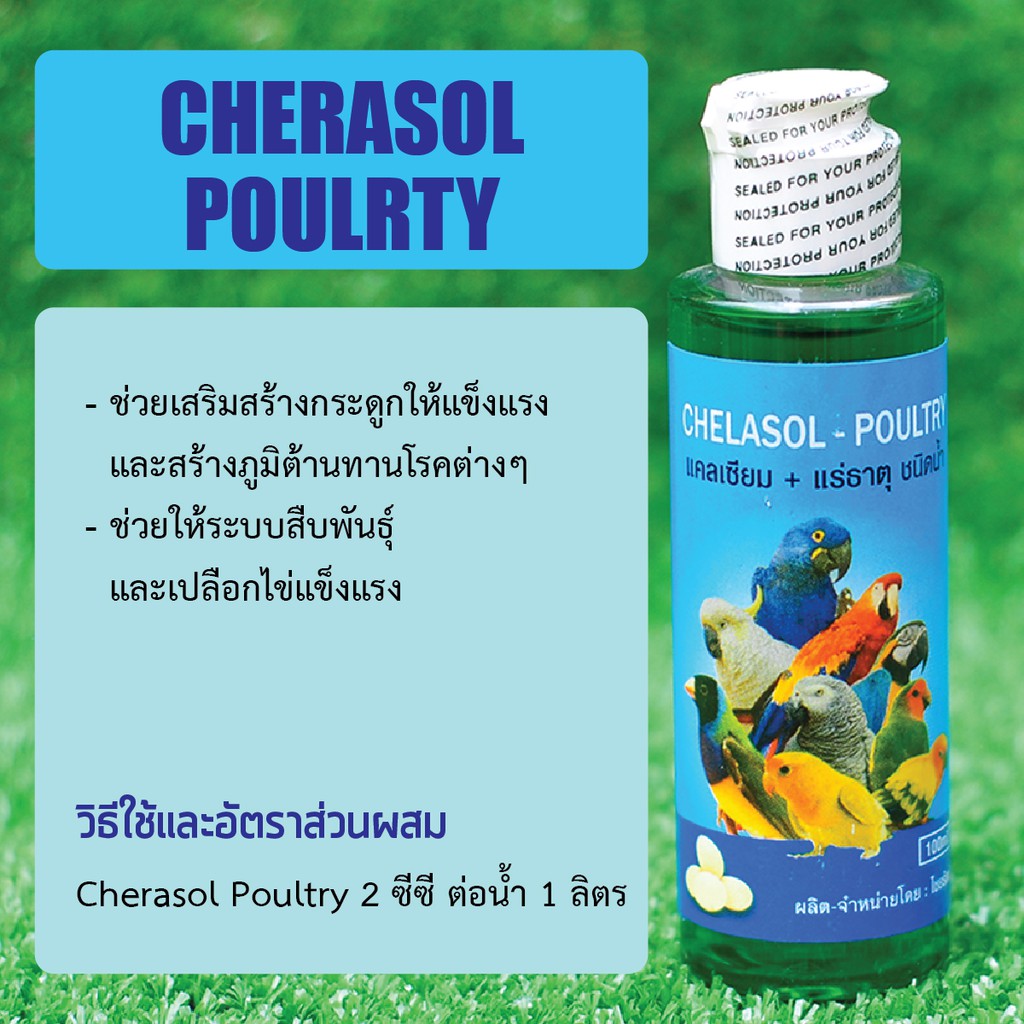 sale Chelasol-Poultry แคลเซียม + แร่ธาตุชนิดน้ำ