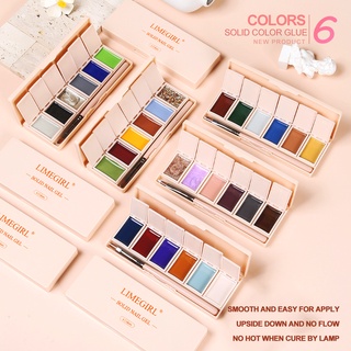 Limegirl 6 สี 1 กล่อง ญี่ปุ่นสีเจลทาเล็บ เจลทาเล็บสีเจลทาเล็บเจลสีทาเล็บเจลยาทาเล็บเจล (ต้องใช้เครื่องอบ)