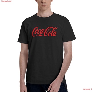 เสื้อยืดผ้าฝ้ายพิมพ์ลายแฟชั่นYameela 10 โคคา โคลา Fashion เสื้อวินเทจ Cocacola Logo Tshirt Men เสื้อยืดผู้ชาย เสื้อยืดผ้