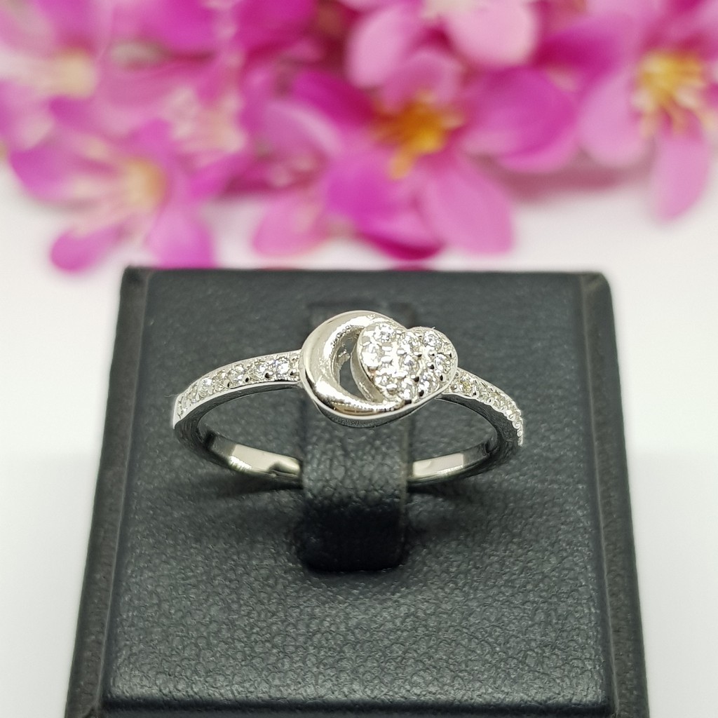 Memorine Jewelry แหวนเงินแท้ 925 ฝังเพชรสวิส (CZ) : ONLR247 รูปที่ 3