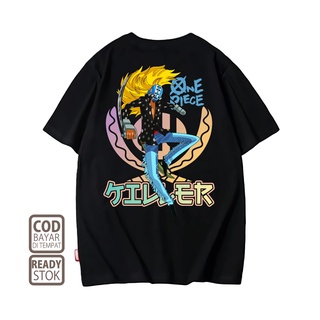 คอลูกเรือเสื้อยืดคอกลมเสื้อยืด พิมพ์ลายการ์ตูนอนิเมะญี่ปุ่น ONE PIECE 0051 ALVACOTH พรีเมี่ยมผ้าฝ้ายแท้