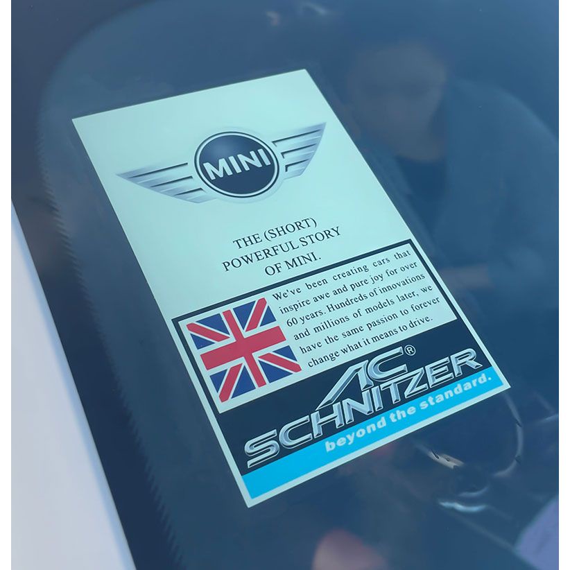 For MINI COOPER Window Sticker COUNTRYMAN JCW CLUBMAN F54 F55 F56 F57 F58 F60 R55 R57 R58 R60 Front 