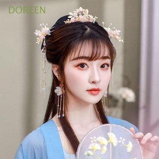 Doreen กิ๊บติดผมสไตล์จีนแฮนด์เมดหลากสีสันสําหรับผู้หญิง