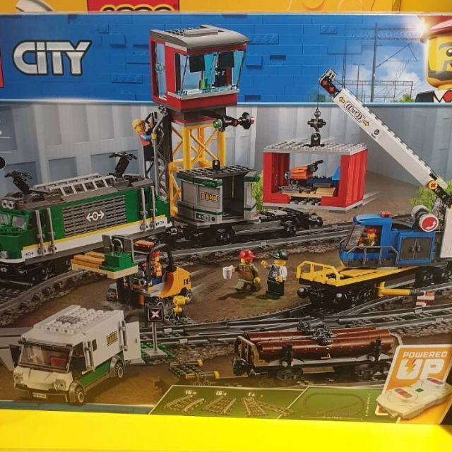 Lego city cargo train
