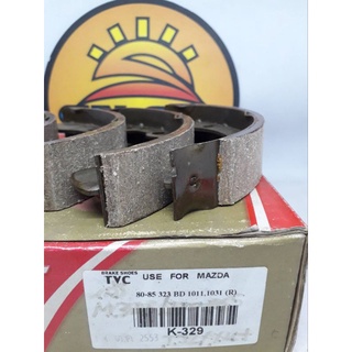 ก้ามเบรคหลัง  MAZDA 80-85  323 BD 1011 1031    กว้าง  3  ซม.  ยาว  16  ซม. K 329  ราคาชุดละ  480  บาท