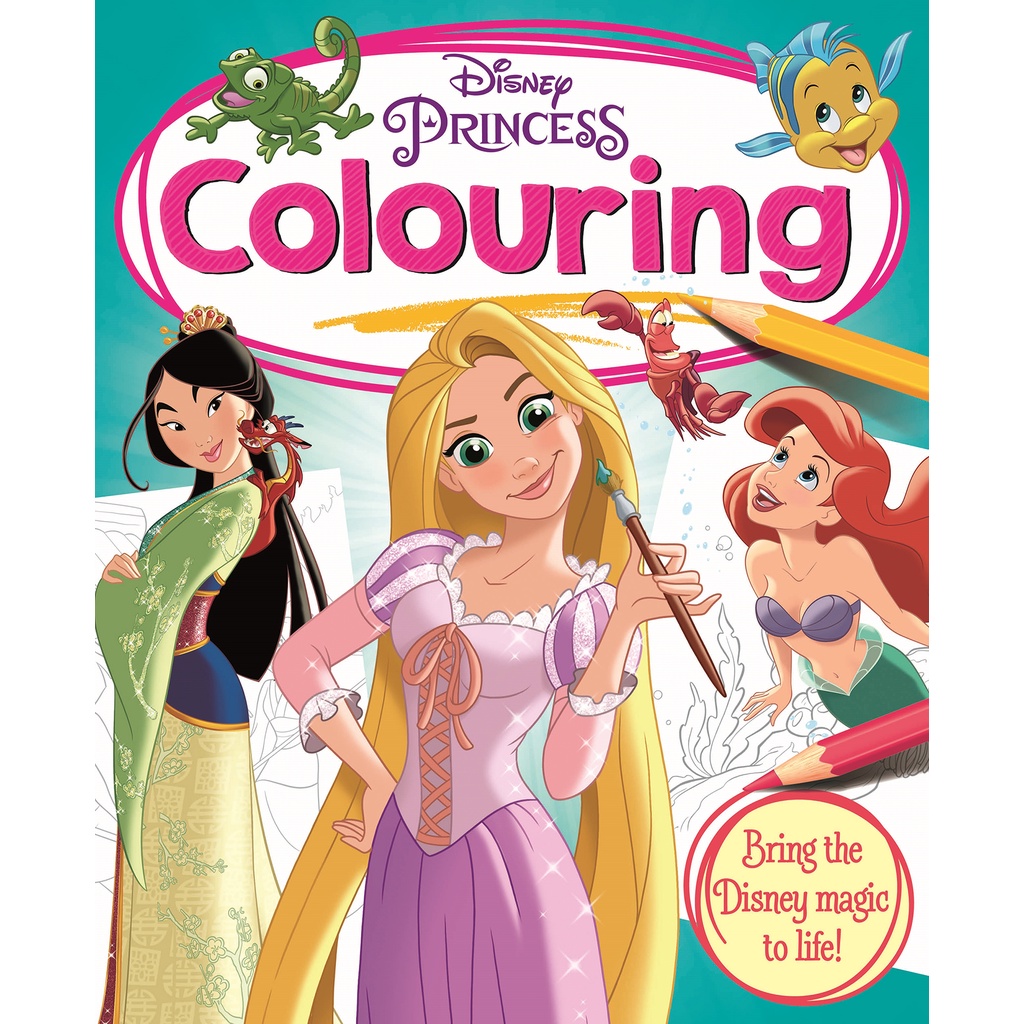 [ของแท้] สมุดระบายสี รวมเจ้าหญิง Disney Princess, Frozen ลิขสิทธิ์แท้ นำเข้าจากต่างประเทศ