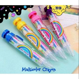 Press Multicolor Crayon