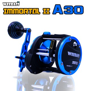 อุปกรณ์ตกปลา รอกเบท รอกทรงกลม WEEBASS รอก - รุ่น IMMORTAL II A30 BLUE