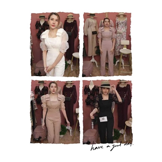 จั้มขายาว งานตามหา งานป้าย Lover Shop ไซส์ L จากร้าน Jidapa สวยเรียบหรู