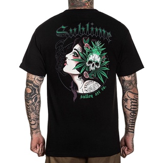 Sullen x Sublime เสื้อยืดแขนสั้นเนื้อผ้าฝ้ายสไตล์เรโทรสําหรับผู้ชาย