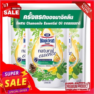 มาจิคลีน น้ำยาถูพื้น เนเชอรัล เอสเซนส์ พีซฟูล สตอรี่ 700 มล. x 3 ถุงMagiclean Floor Cleaner Natural Essence Peaceful Sto