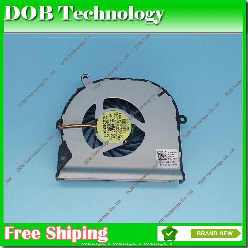 สําหรับ DELL studio 15Z 1569 P06F พัดลมระบายความร้อน CPU สําหรับ 49RM6FAWI00 DFS531005MC0T F9J2 CN-0