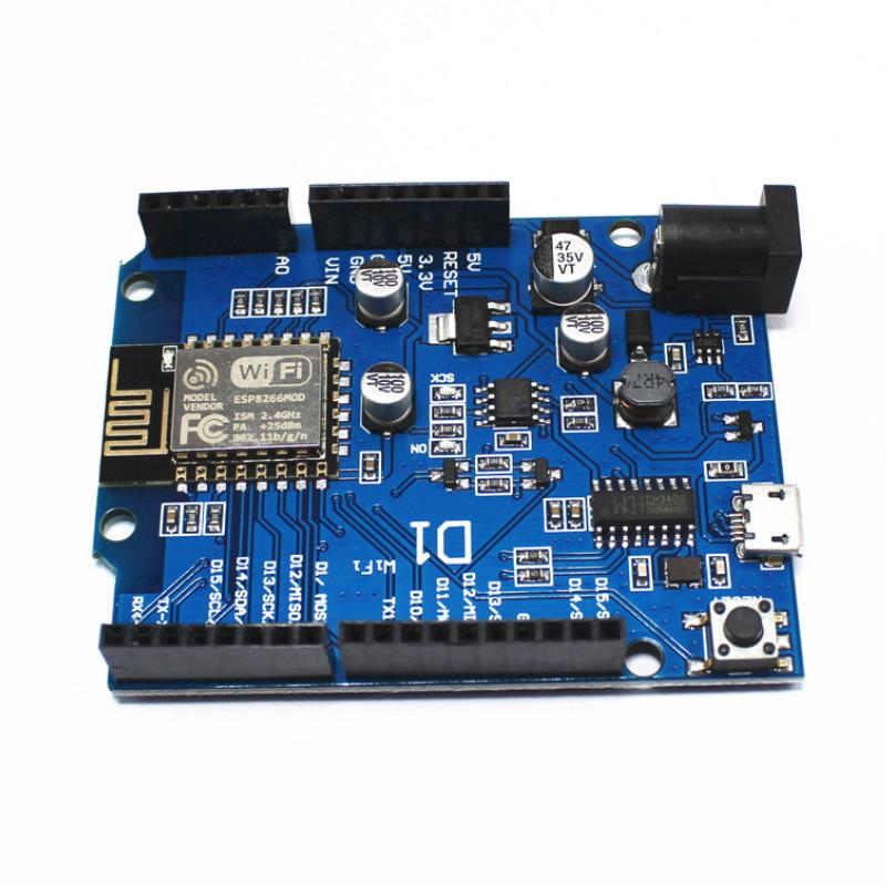 WeMos บอร์ดโมดูล ไวไฟ ในตัว D1 WiFi Arduino UNO R3 CH340 ESP8266 ESP-12E