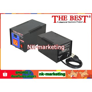 คอนเวอร์เตอร์ step-down 100w THE BEST - converter สเต็ปดาวส์ AC เครื่องปรับลดแรงดันไฟฟ้า AC 220v to 110v-120v สำหรับแปลงไฟใช้งานกับเครื่องใช้ไฟฟ้าต่างประเทศ แบบหม้อแปลง ทนทานสูง งานผลิตในประเทศไทย by nk-marketing