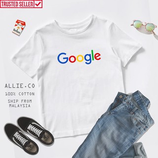 เสือยืดผู้ชาย - GOOGLETSHIRTชาย/สาวผ้าฝ้าย100%มาเลเซีย