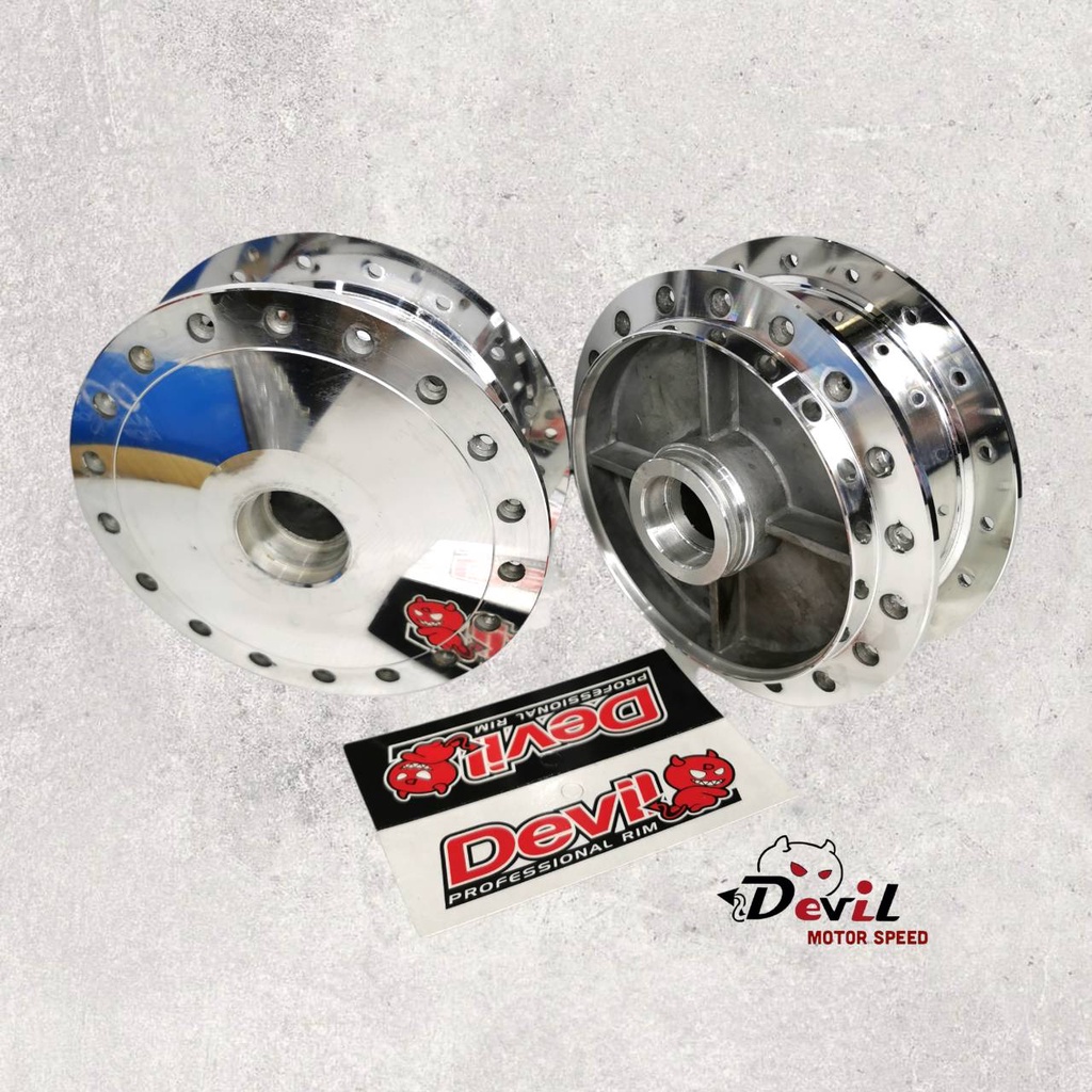 ดุมหน้า-หลัง (กลึงเงา) Wave Dream //เวฟ ดรีม ทุกรุ่น หน้า(ดรัม)หลัง(ดรัม) เวฟ ดรีม-งานกลึงเงาอย่างดี