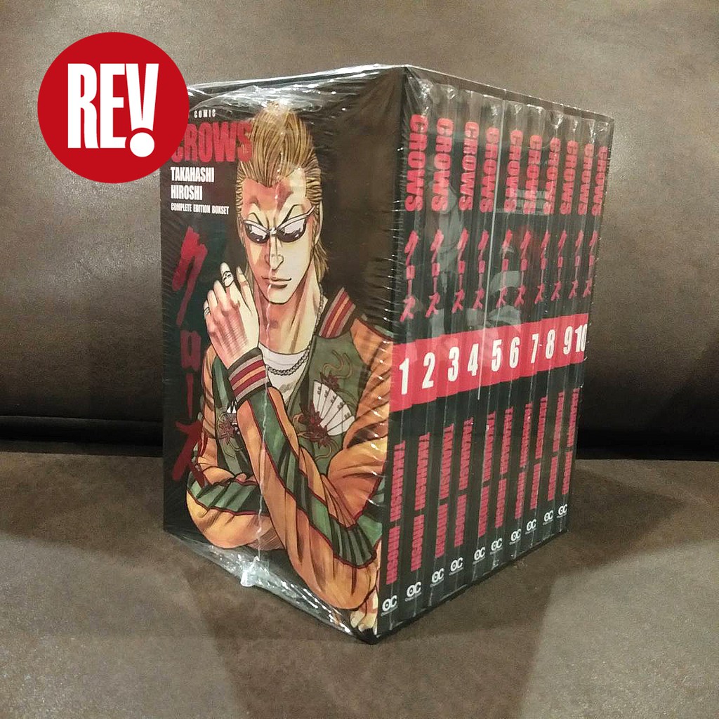 หนังสือการ์ตูน CROWS (เรียกเขาว่า อีกา) ฉบับภาษาไทย COMPLETE BOXSET EDITION otaku comic โอตาคุ REV Comic
