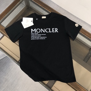 เสื้อยืดแขนสั้นลําลอง คอกลม พิมพ์ลายตัวอักษร Moncler Mongolian แฟชั่นฤดูร้อน สําหรับผู้ชาย