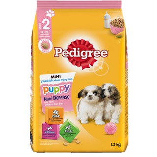 Pedigree เพดดิกรี อาหารลูกสุนัข สูตรลูกสุนัขพันธุ์เล็ก 3 – 12 เดือน รสนม 400กรัม - 1.3 กิโลกรัม