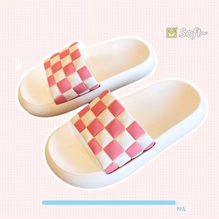 Shoes Studios รองเท้าแตะแบบสวมลายตาราง สีพื้น มีให้เลือกถึง 3 สี ให้เลือก🌈 แมทช์เข้ากับทุกไลฟ์สไตล์การแต่งตัว 😎👍🏻🛍️