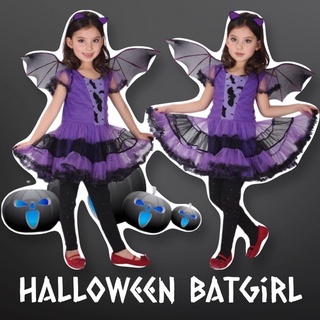 #ชุดฮาโลวีน #halloween bat girl #ชุดแฟนซีเด็ก