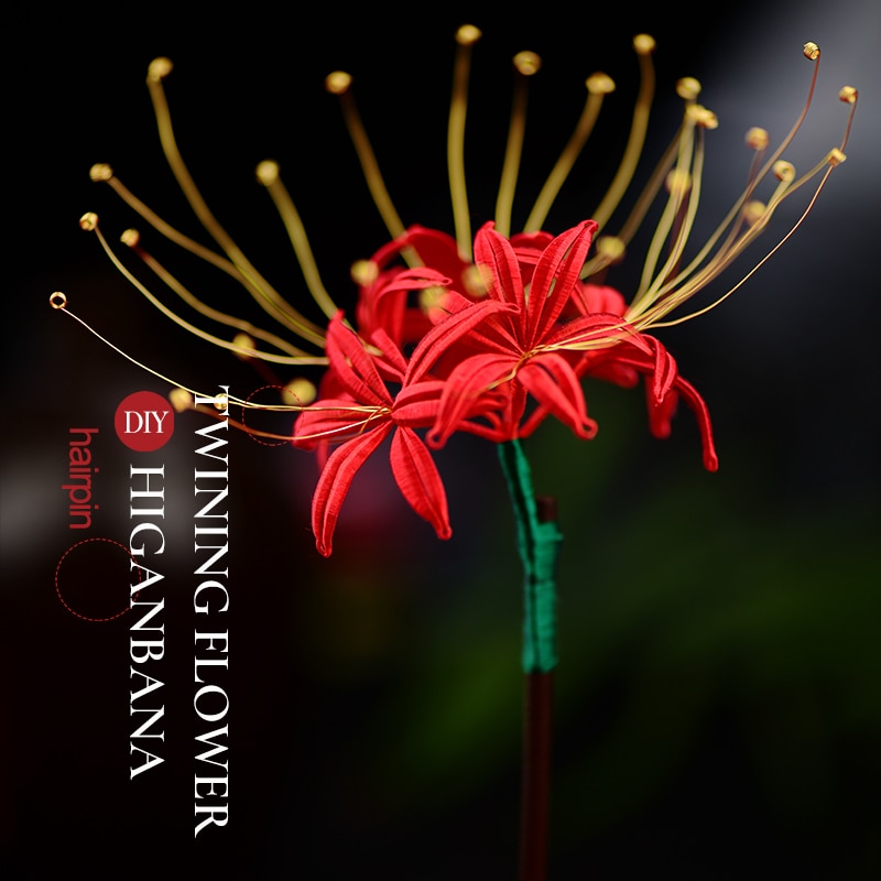Non-legacy Flower-wrapped Hairpin Finished Product Creative Antique Hair Plate Handmade Jewelry Hanfu Cheongsam Brooch