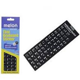 สติ๊กเกอร์ติดคีย์บอร์ด Melon Thai Keyboard Sticker 3M รุ่น MST-001 Black (สีดำ)