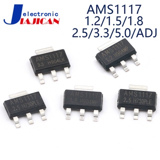 ชุดควบคุมแรงดันไฟฟ้า AMS1117 series AMS1117-3.3V AMS1117-ADJ AMS1117-1.8V AMS1117-1.2V AMS1117-5.0V AMS1117-2.5V AMS1117-3.3 10 ชิ้นต่อล็อต