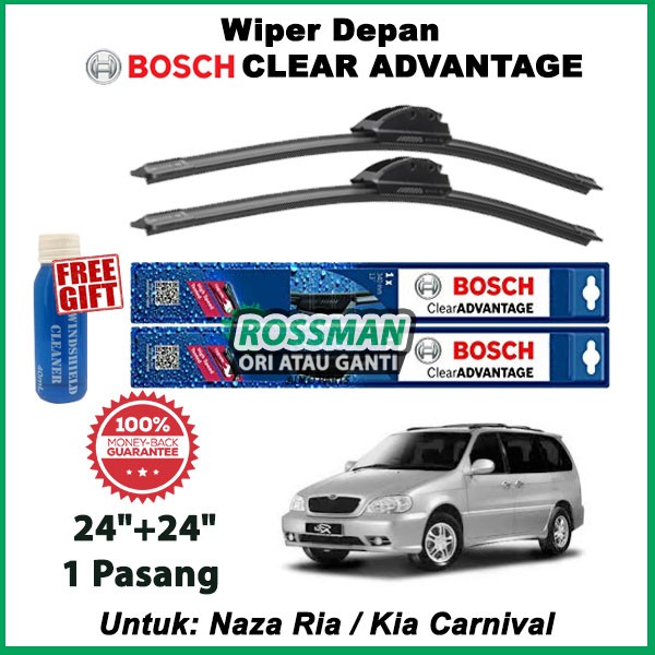Naza Ria / Kia Carnival - Bosch Clear Advantage 24"+24" BCA24
