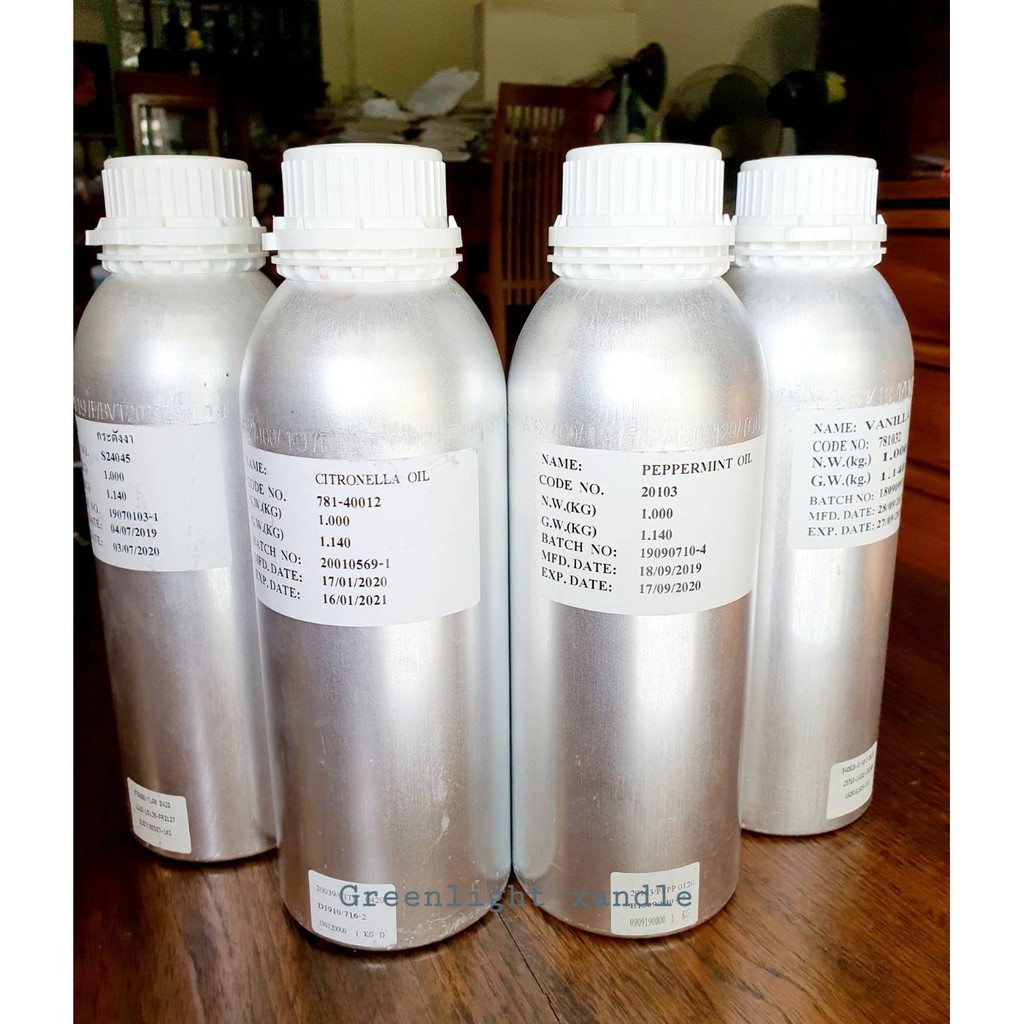 น้ำมันหอมระเหย บรรจุ1Kg. น้ำมันใส่เตาอโรมา น้ำมันทำเทียนหอม
