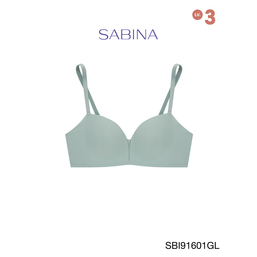 Sabina เสื้อชั้นใน Invisible Wire (ไม่มีโครง) รุ่น Modern V รหัส SBI91601GL สีเขียวอ่อน