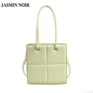 Jasmin Noir กระเป๋าสะพายข้าง ลายสก๊อต เรียบง่าย สําหรับผู้หญิง