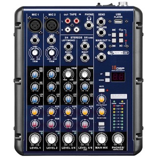 MIXER มิกเซอร์ อนาล็อก NTS SMR6 6 อินพุท (2 โมโน 2 สเตอริโอ) + 16 DSP / USB / bluetooth บลูทูธ เครื่องเสียง