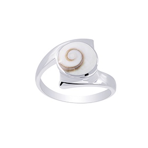 [พร้อมส่ง] Shiva eye ring silver round shell  แหวนเงินแท้  เงินแท้ไม่ชุบ ใส่แล้วไม่แพ้ Shiva Eye SIL