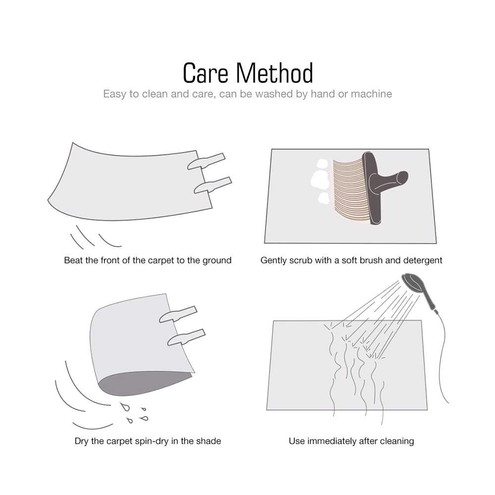 พรมปูพื้นขนปุย 160 x 200 CM - DE2001
