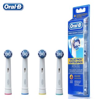 HaLAmall พร้อมส่ง Oral-B หัวแปรงสีฟันไฟฟ้า รุ่น Precision clean แพค 4 หัวแปรง L18