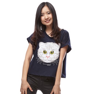 Brainstorm Cat Crop (NAVY BLUE)