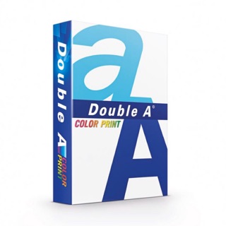 กระดาษถ่ายเอกสาร A4 90แกรม 500แผ่น Double A Color Print