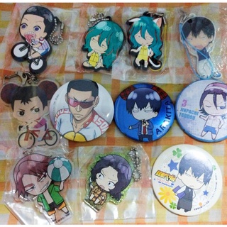 อนิเมะ โอตาคุน่องเหล็ก ลิขสิทธิ์แท้ ญี่ปุ่น  JAPAN YOWAMUSHI PEDAL ANIME KEYRING พวงกุญแจ เข็มกลัด แม่เหล็ก