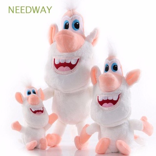 Needway ตุ๊กตาฟิกเกอร์ ผ้าฝ้าย แบบนิ่ม รูปการ์ตูนลิง สีขาว ขนาด 20 ซม. 30 ซม. 38 ซม.